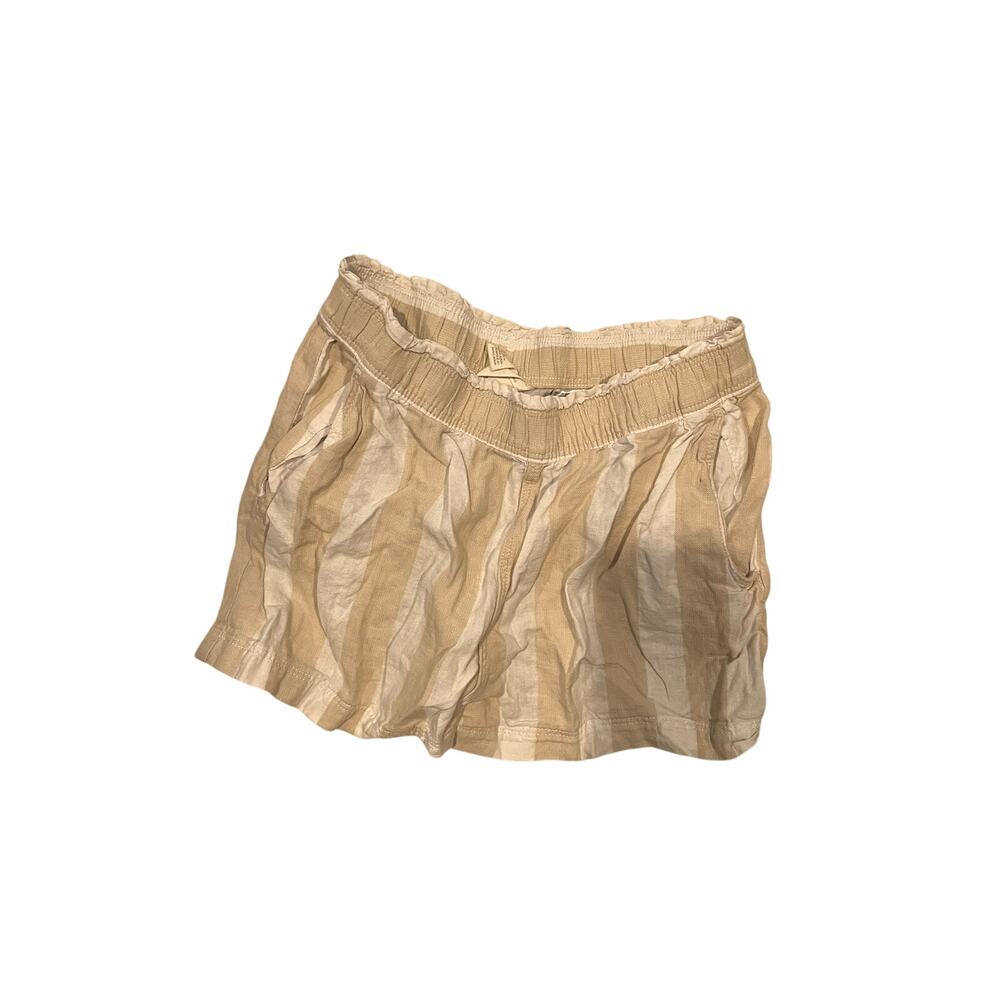H&M Beige White Linen Casual Shorts Mens Medium